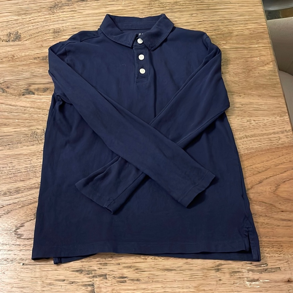 Boys long sleeve navy size 10